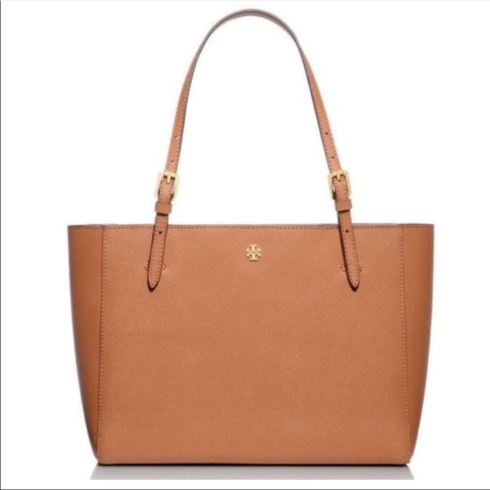 Tory Burch Emerson Large Leather Buckle Tote - Picture 2 of 8